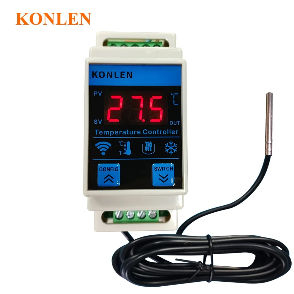 Planted Aquarium Temperature - Tuya ตัวควบคุมอุณหภูมิเทอร์มอมิเตอร์, ตัวควบคุมอุณหภูมิอุณหภูมิตู้เย็นตู้แช่แข็ง