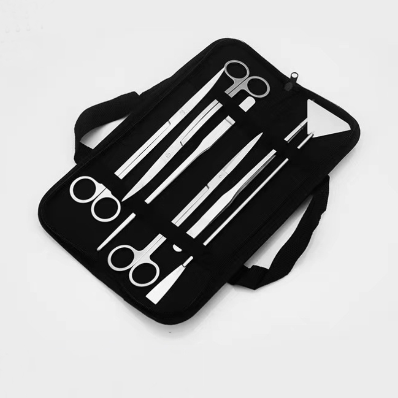 Planted Aquarium Tool Kit - ชุดเครื่องมือกรรไกรตัดต้นไม้ในตู้ปลา กรรไกรตัดแต่งกิ่ง แหนบ อุปกรณ์ทำความสะอาดสแตนเลส ใบพายตักดินในตู้ปลา อุปกรณ์เสริมตู้ปลา