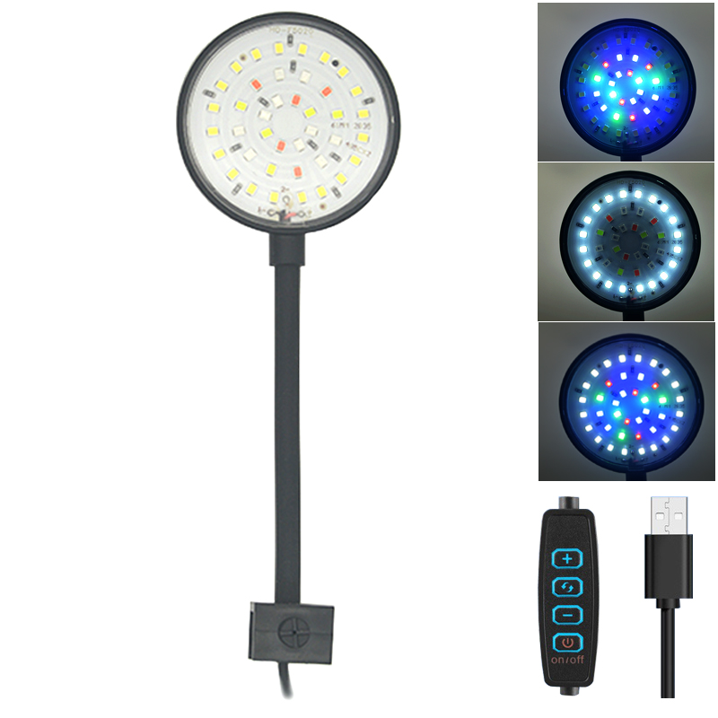 USB Aquarium LED โคมไฟถังปลาตก - Aquarium Plant Light Spectrum บทวิจารณ์และราคา
