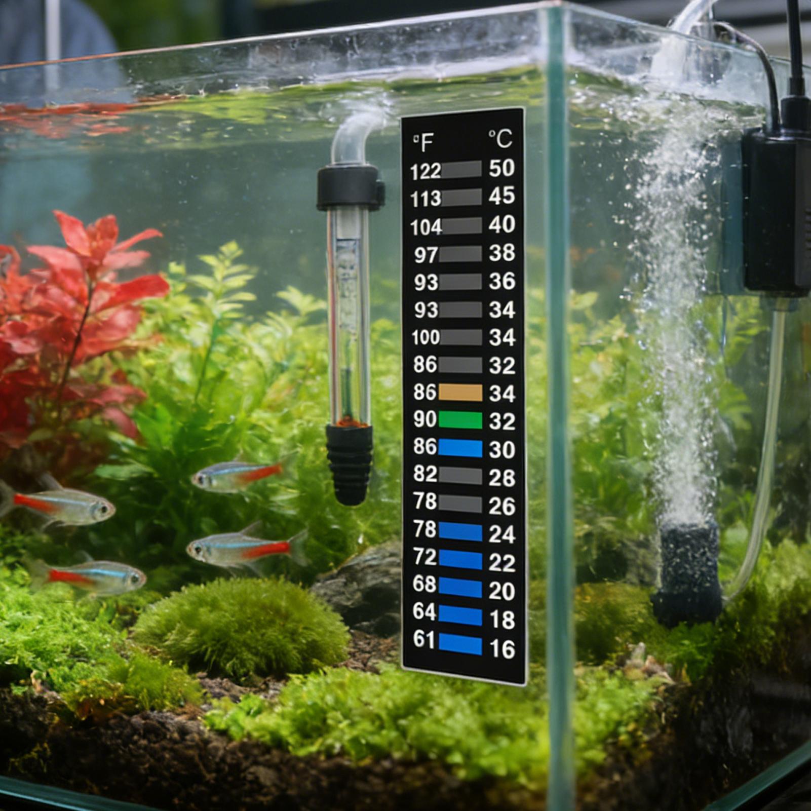 สติกเกอร์ติดวัดอุณหภูมิ LCD สำ - Planted Aquarium Temperature บทวิจารณ์และราคา