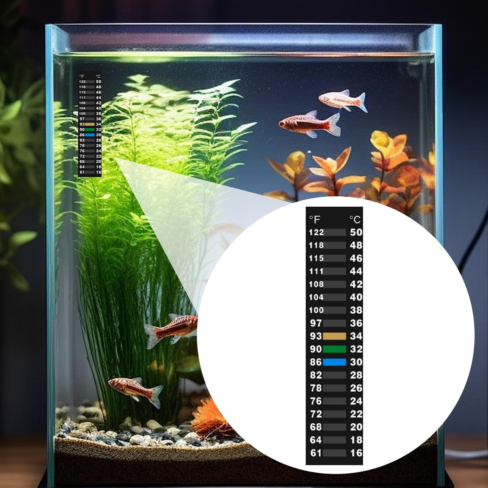 สติกเกอร์ติดวัดอุณหภูมิ LCD สำ - Planted Aquarium Temperature บทวิจารณ์และราคา