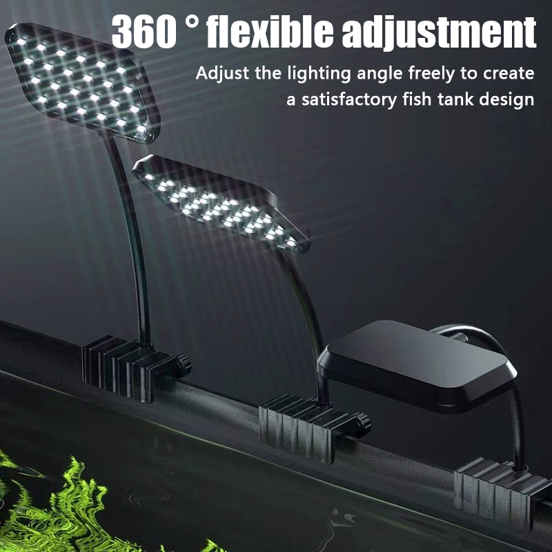 13W โคมไฟ LED ตกแต่งตู้ปลา ไฟส - Aquarium Plant Light Spectrum บทวิจารณ์และราคา
