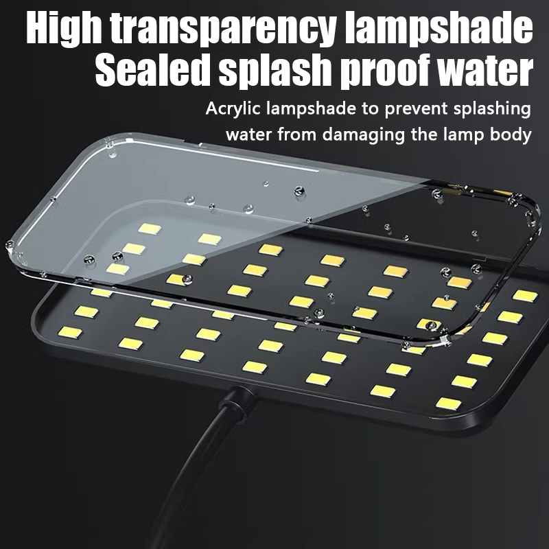 13W โคมไฟ LED ตกแต่งตู้ปลา ไฟส - Aquarium Plant Light Spectrum บทวิจารณ์และราคา