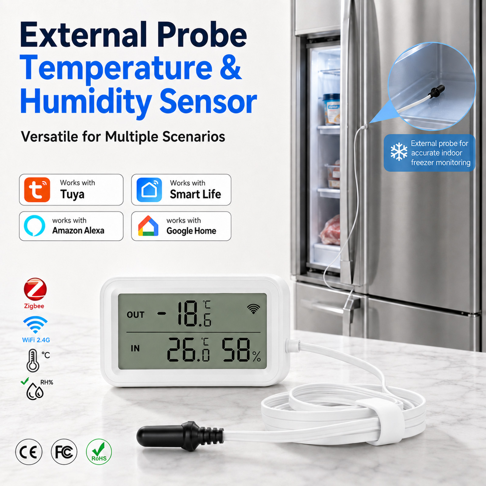 เซ็นเซอร์วัดอุณหภูมิและความชื้ - Planted Aquarium Temperature บทวิจารณ์และราคา