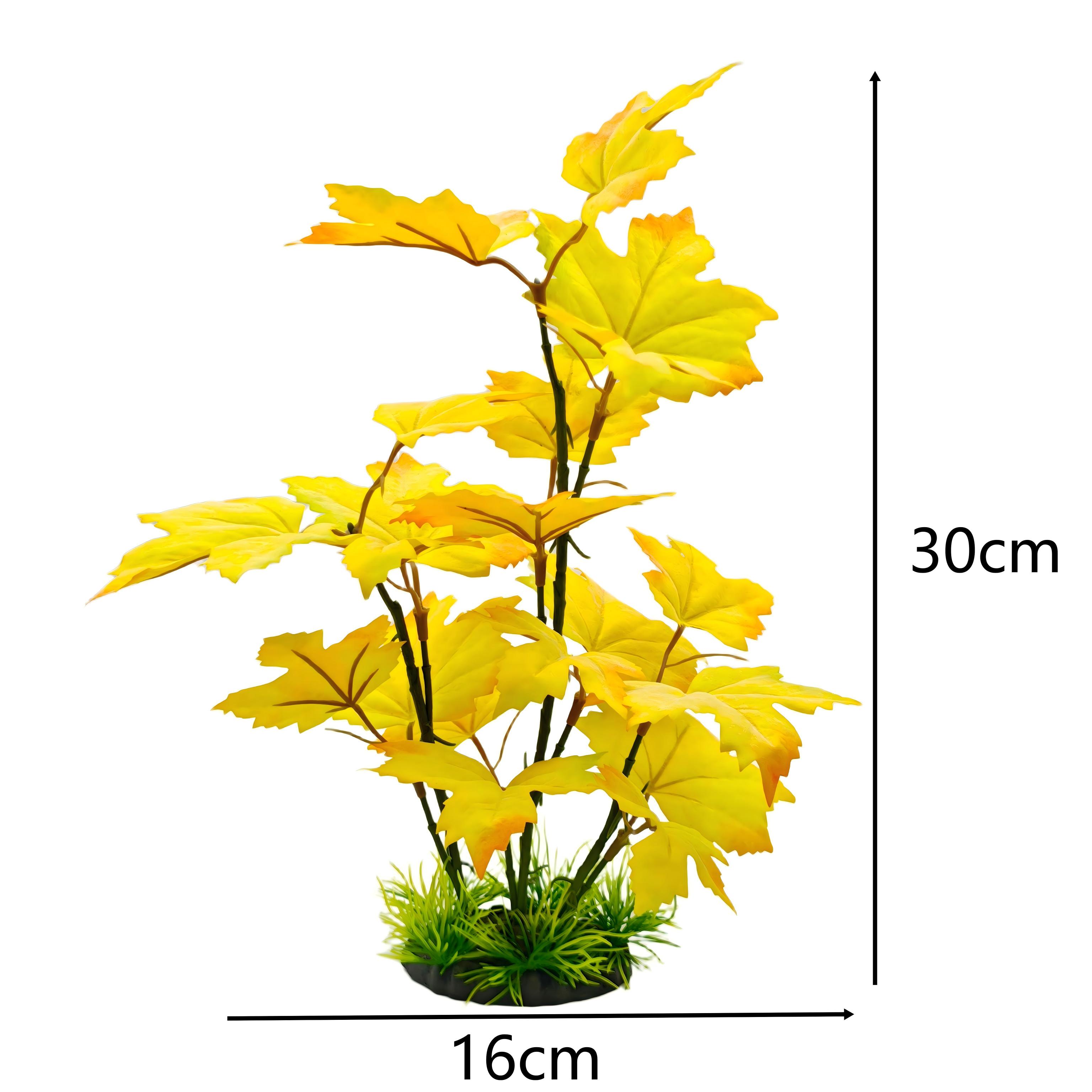 ใบไม้ประดิษฐ์ 30 ซม. ตกแต่งตู้ - Planted Aquarium Yellow Water บทวิจารณ์และราคา