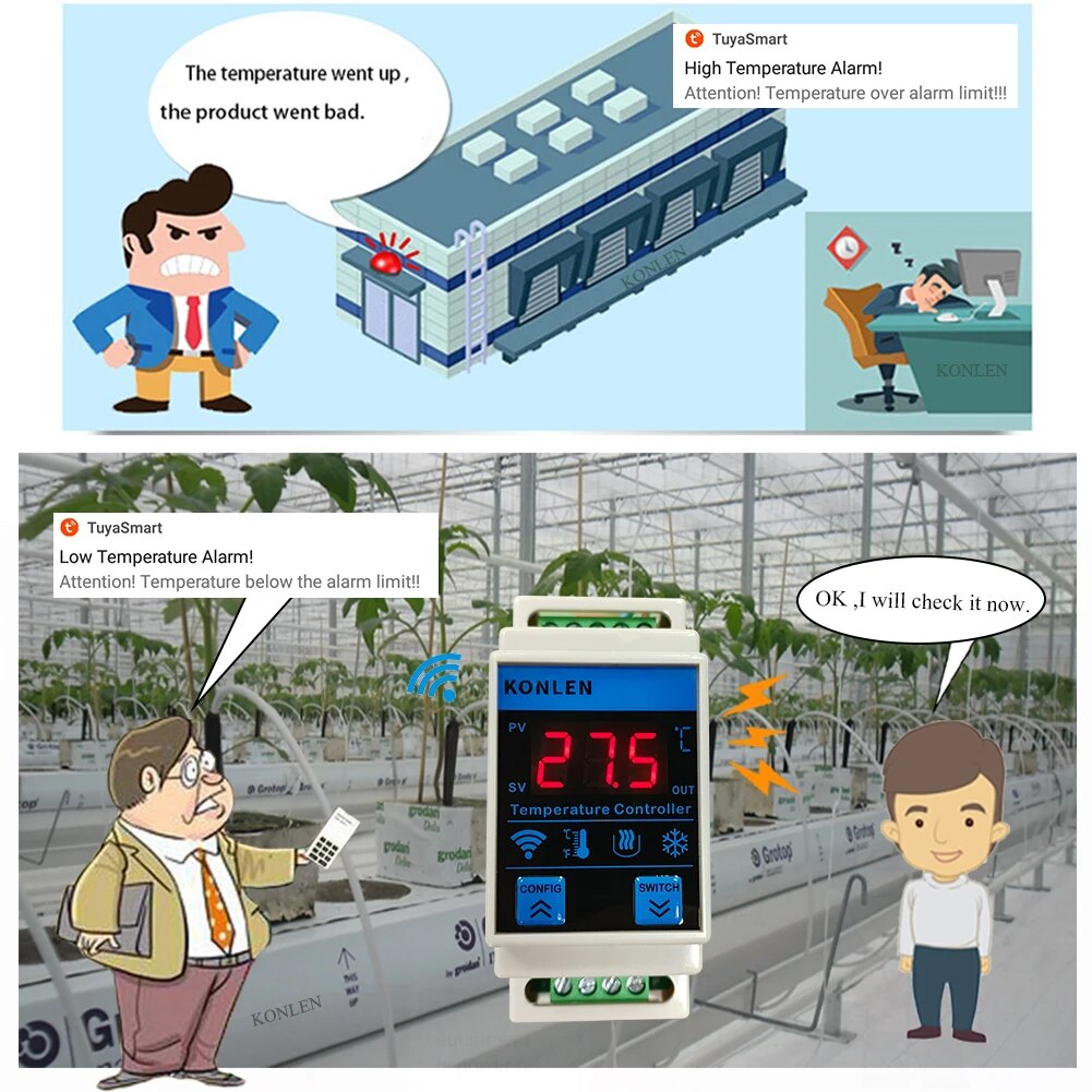 Tuya ตัวควบคุมอุณหภูมิเทอร์มอม - Planted Aquarium Temperature บทวิจารณ์และราคา