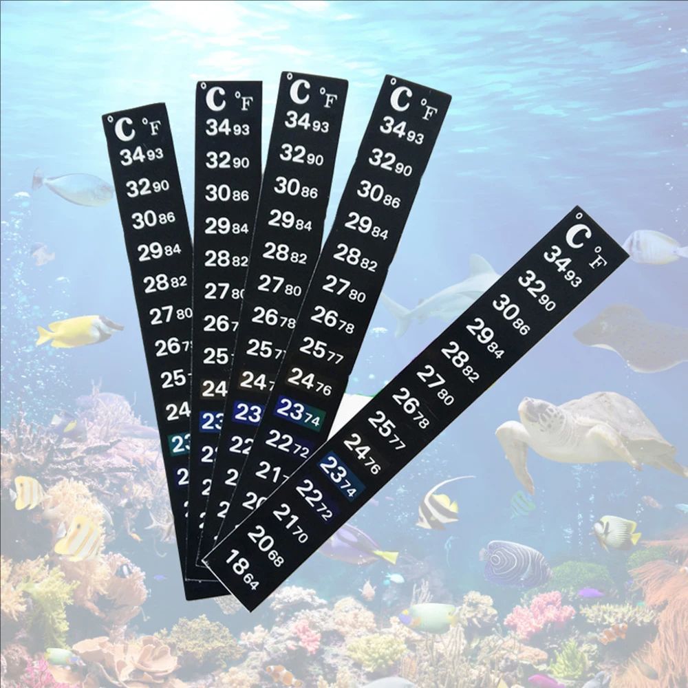 สติกเกอร์วัดอุณหภูมิแบบติดตู้ป - Planted Aquarium Temperature บทวิจารณ์และราคา