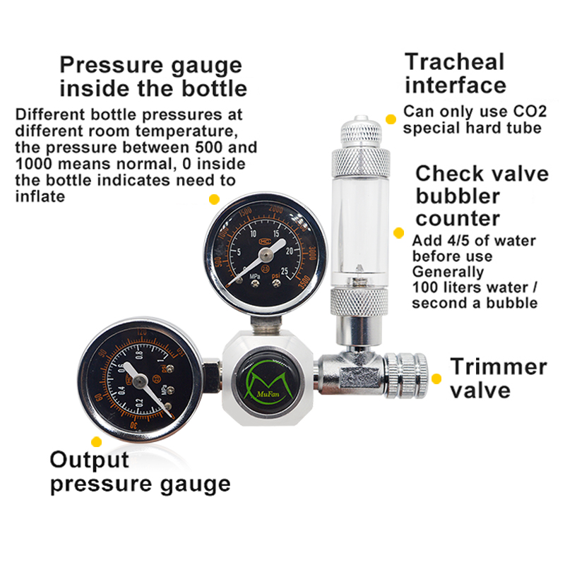 Aquarium CO2 Regulator Magneti - Planted Aquarium Kit บทวิจารณ์และราคา