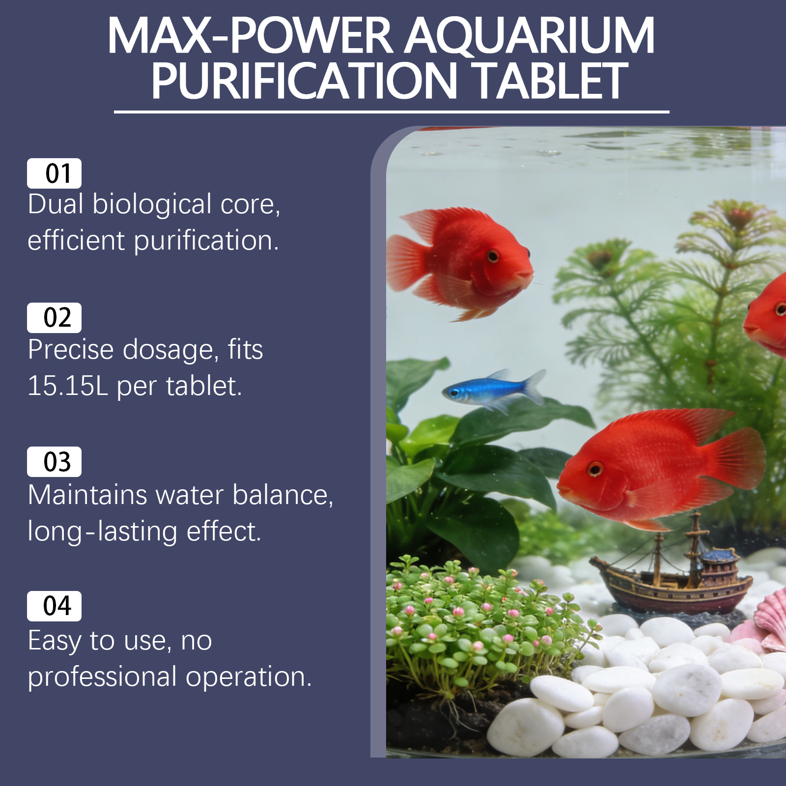 เม็ดกำจัดตะไคร่น้ำสำหรับตู้ปลา - Planted Aquarium Cloudy Water บทวิจารณ์และราคา