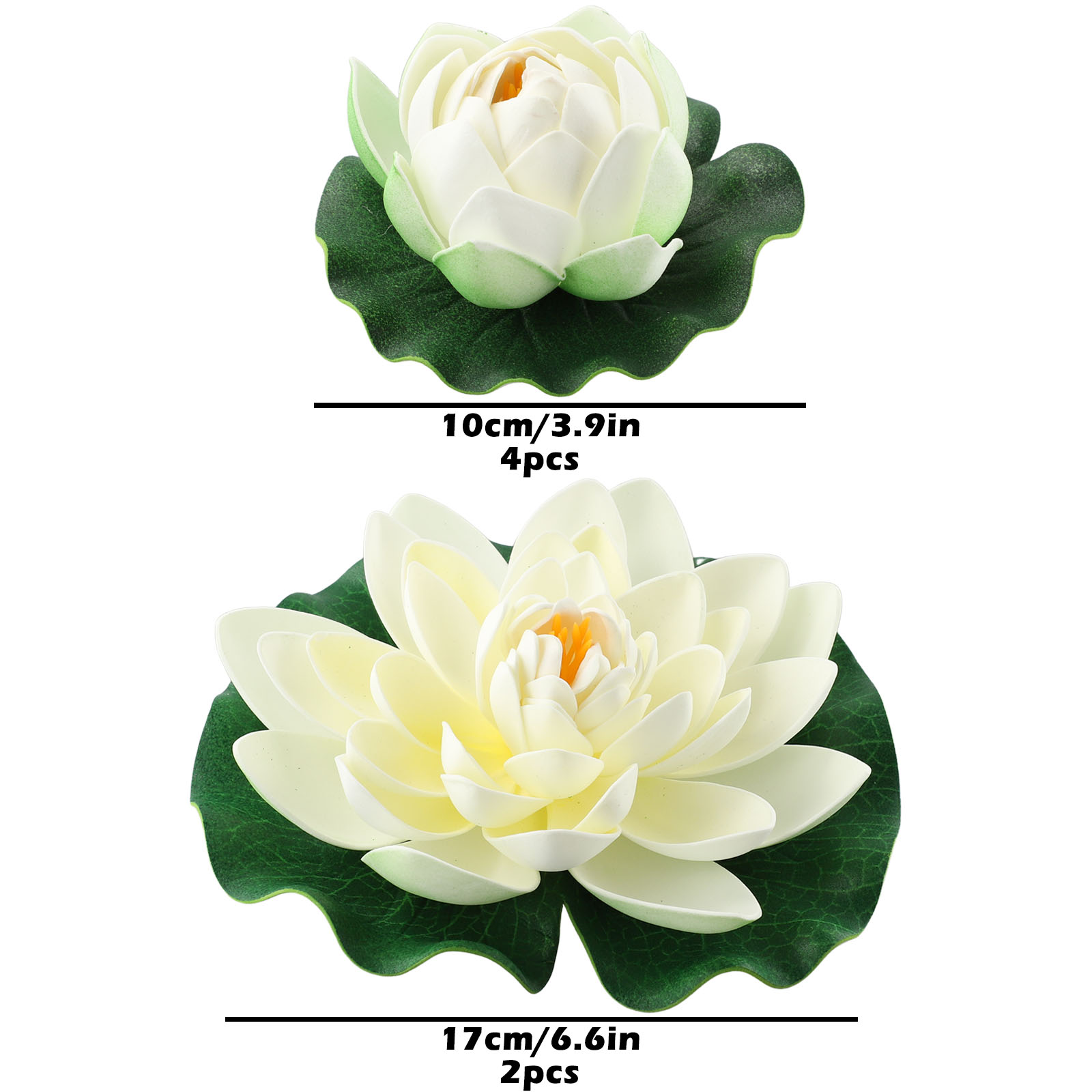 ดอกบัวประดิษฐ์สีขาว6ชิ้นจำลองพ - Planted Aquarium Kit บทวิจารณ์และราคา